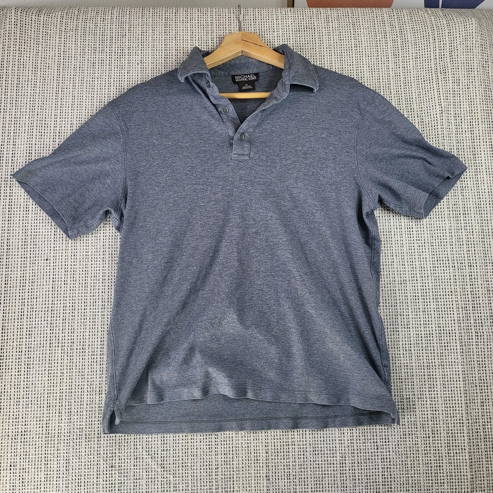 Michael‎ Kors Polo Shirt Mens Medium Short Sleeve Classic Casual Cotton Blend
